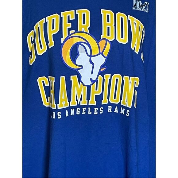 NFL Team Apparel Los Angeles Rams Super Bowl Champions T-Shirt 5XL NWT 100% Cott - Picture 4 of 10